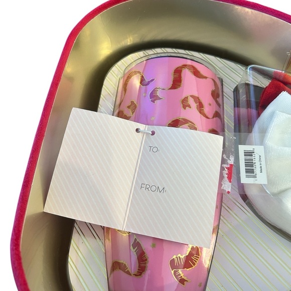Petal & Pearl Velvet Set - Elegant Travel Mugs & Hair Bows - New With Tags - Picture 7 of 9